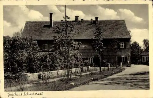 Ak Schwabstadl Obermeitingen in Oberbayern, Gasthaus Schwabstadl