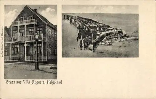 Ak Nordseeinsel Helgoland, Villa Augusta, Gesamtansicht