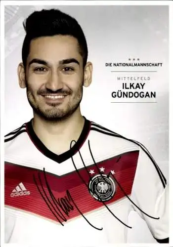 Autogrammkarte Fußballspieler Ilkay Gündogan, Nationalmannschaft