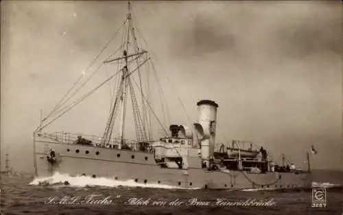 Ak Deutsches Kriegsschiff, SMS Fuchs, Kaiserliche Marine