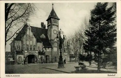 Ak Berlin Zehlendorf Nikolassee, Bahnhof