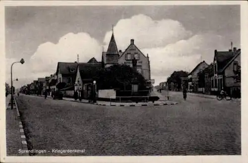 Ak Sprendlingen Dreieich Hessen, Kriegerdenkmal, Gasthaus Isenburger Hof