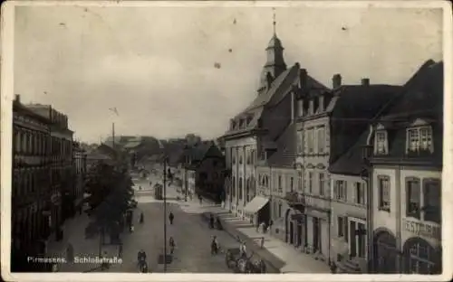 Ak Pirmasens am Pfälzerwald, Blick in die Schlossstraße