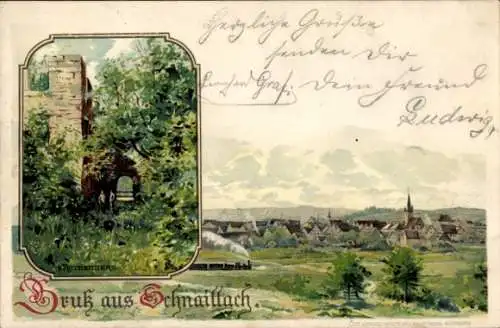 Litho Schnaittach in Mittelfranken, Rothenberg, Gesamtansicht