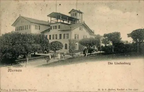 Ak Murnau am Staffelsee, Die Lindenburg