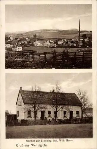 Ak Wennigloh Arnsberg im Sauerland Westfalen, Gasthof zur Erholung, Ort