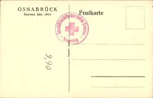 Ak Osnabrück in Niedersachsen, Karl der Große, Eisernes Jahr 1915