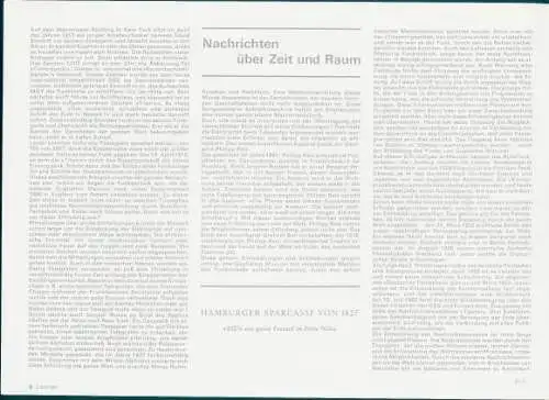Stundenplan Von der Trommel zum Telstar, Nachrichten über Zeit und Raum