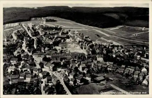 Ak Quierschied im Saarland, Fliegeraufnahme