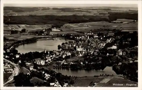 Ak Bad Waldsee in Oberschwaben Württemberg, Fliegeraufnahme