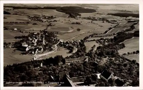 Ak Heinrichsburg Eberhardzell in Oberschwaben Württemberg, Fliegeraufnahme