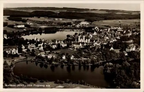 Ak Bad Waldsee in Oberschwaben Württemberg, Fliegeraufnahme