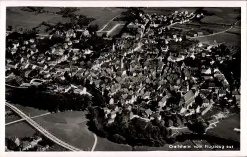 Ak Crailsheim in Württemberg, Fliegeraufnahme