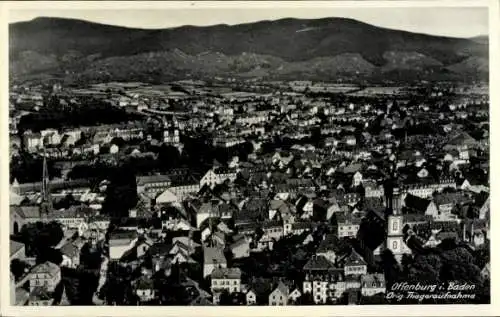 Ak Offenburg in Baden Schwarzwald, Fliegeraufnahme