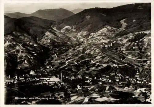 Ak Bühlertal im Schwarzwald, Fliegeraufnahme