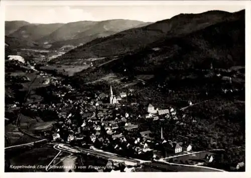 Ak Kappelrodeck im Schwarzwald, Fliegeraufnahme