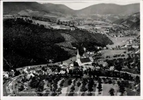 Ak Oberharmersbach im Schwarzwald Baden, Fliegeraufnahme