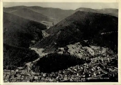 Ak Hornberg im Schwarzwald, Fliegeraufnahme