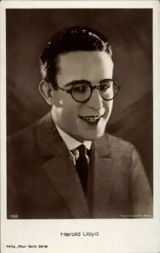 Ak Schauspieler Harold Lloyd, Ross 719/2