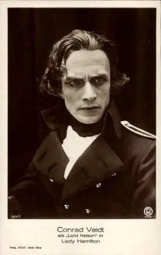 Ak Schauspieler Conrad Veidt, Portrait als Lord Nelson in Lady Hamilton, Ross Verlag 564 1