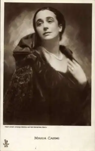 Ak Schauspielerin Maria Carmi, Portrait