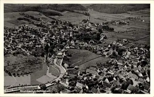 Ak Krumbach in Schwaben, Fliegeraufnahme