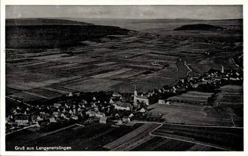 Ak Langenenslingen Baden Württemberg, Fliegeraufnahme