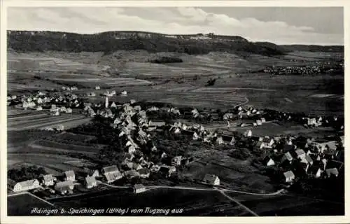 Ak Aldingen in Baden Württemberg, Fliegeraufnahme, Panorama vom Ort