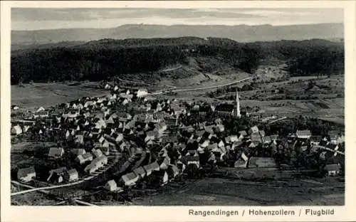 Ak Rangendingen im Zollernalbkreis, Hohenzollern, Fliegeraufnahme