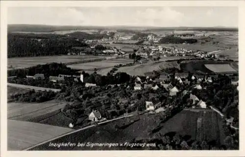 Ak Inzigkofen Baden Württemberg, Fliegeraufnahme