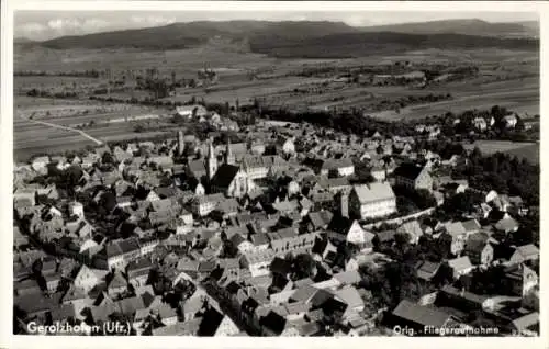 Ak Gerolzhofen in Unterfranken, Fliegeraufnahme