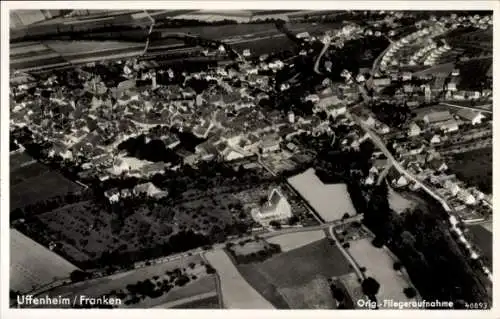 Ak Uffenheim in Mittelfranken, Fliegeraufnahme