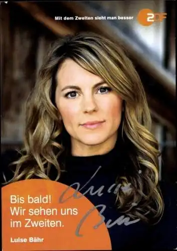 Ak Schauspielerin Luise Bähr, Portrait, Autogramm