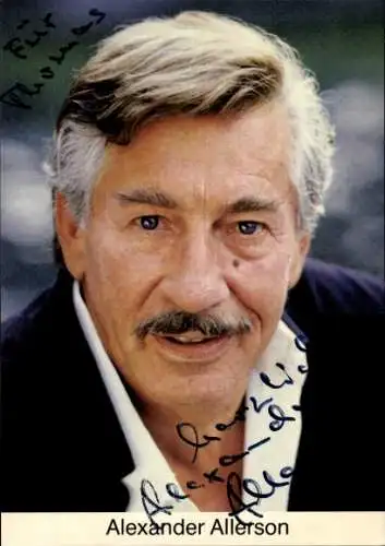 Ak Schauspieler Alexander Allerson, Portrait, Autogramm
