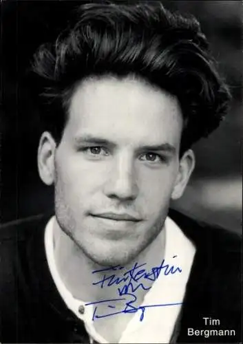 Ak Schauspieler Tim Bergmann, Portrait, Autogramm