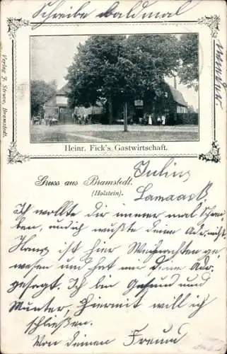 Ak Bad Bramstedt in Holstein, Heinr. Fick's Gastwirtschaft