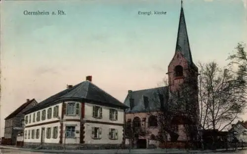 Ak Gernsheim in Hessen, Ev. Kirche