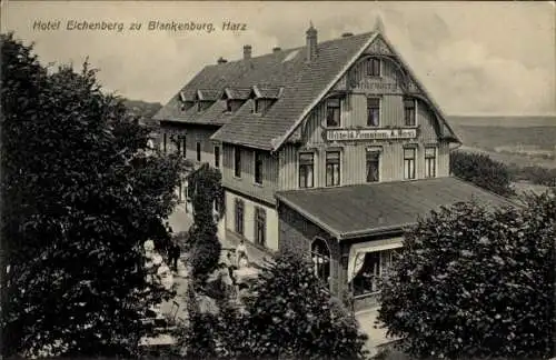 Ak Blankenburg am Harz, Hotel Eichenberg