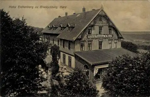 Ak Blankenburg am Harz, Hotel Eichenberg