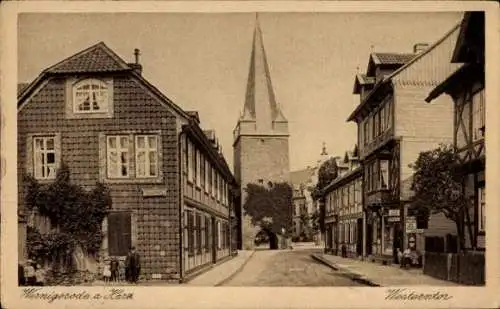 Ak Wernigerode am Harz, Westerntor