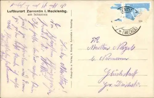 Ak Zarrentin am Schaalsee, Gesamtansicht