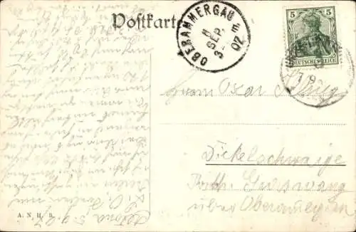 Ak Segelschulschiff mit Matrosen an Bord, Dreimastbark