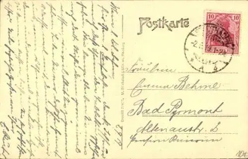 Ak Stadthagen in Niedersachsen, Markt, Ratskeller, Pferdebahn