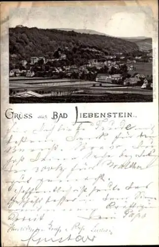 Litho Bad Liebenstein im Thüringer Wald, Gesamtansicht