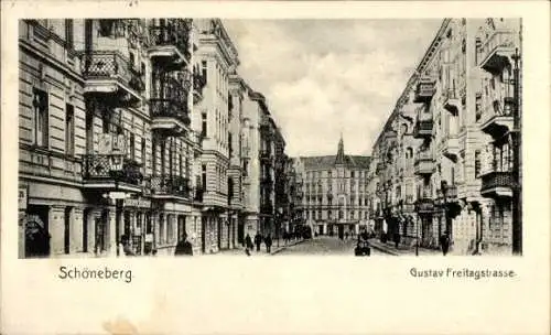 Ak Berlin Schöneberg, Gustav Freitag Straße