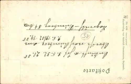 Präge Passepartout Ak Bayreuth in Oberfranken, Versicherungs-Anstalt für Oberfranken