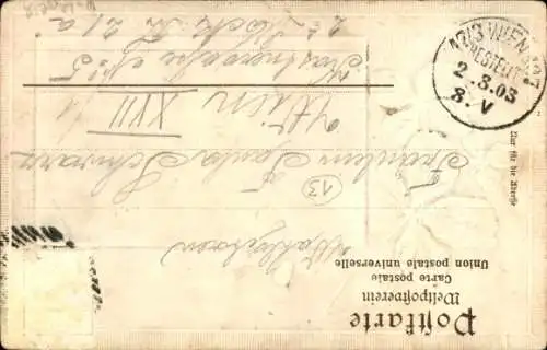 Präge Passepartout Ak Leoben Steiermark, Panorama, Klee, Marienkäfer