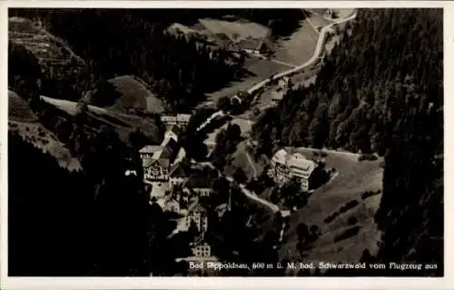 Ak Bad Rippoldsau Schapbach im Schwarzwald, Klösterle, Fliegeraufnahme