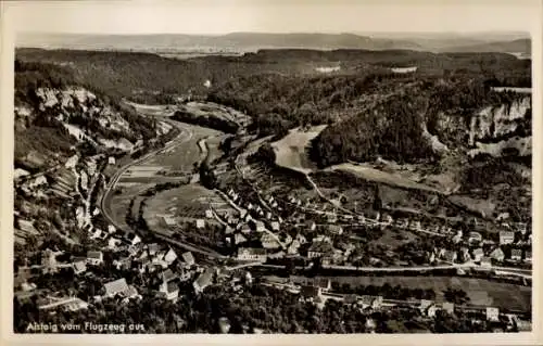 Ak Aistaig Oberndorf am Neckar Schwarzwald, Fliegeraufnahme