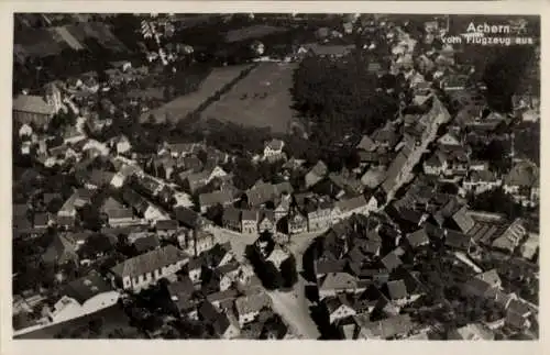 Ak Achern in Baden Schwarzwald, Fliegeraufnahme